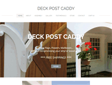Tablet Screenshot of deckpostcaddy.com